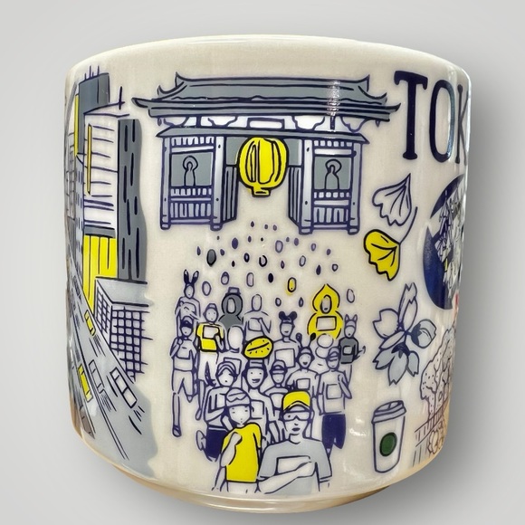 Starbucks Coffee TOKYO Been There Series 14oz Blue Mug Japan Coffee New - Picture 8 of 14